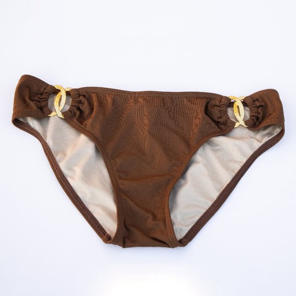 Victoria's Secret Other - Victoria's Secret Swim Bikini Bottoms With Gold Hardware